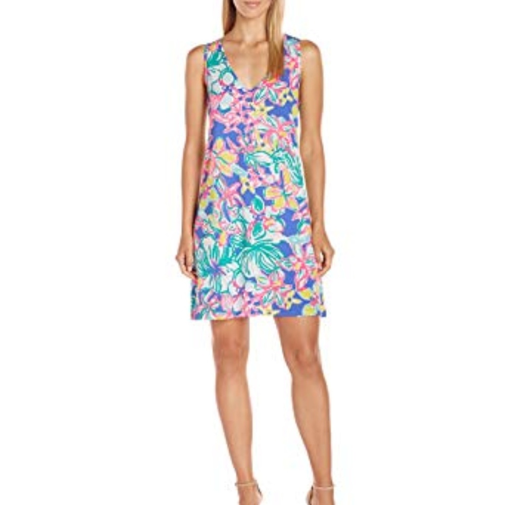 {S} Lilly Pulitzer Blythe V-Neck Dress
